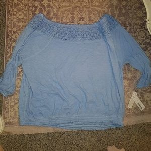 Sonoma Periwinkle Semi Cold Shoulder Blue 3x NWT